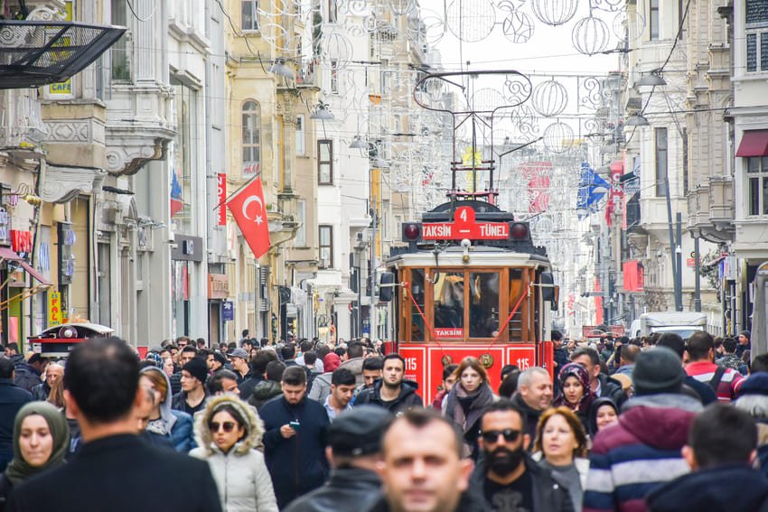 Rue Istiklal à Istanbul